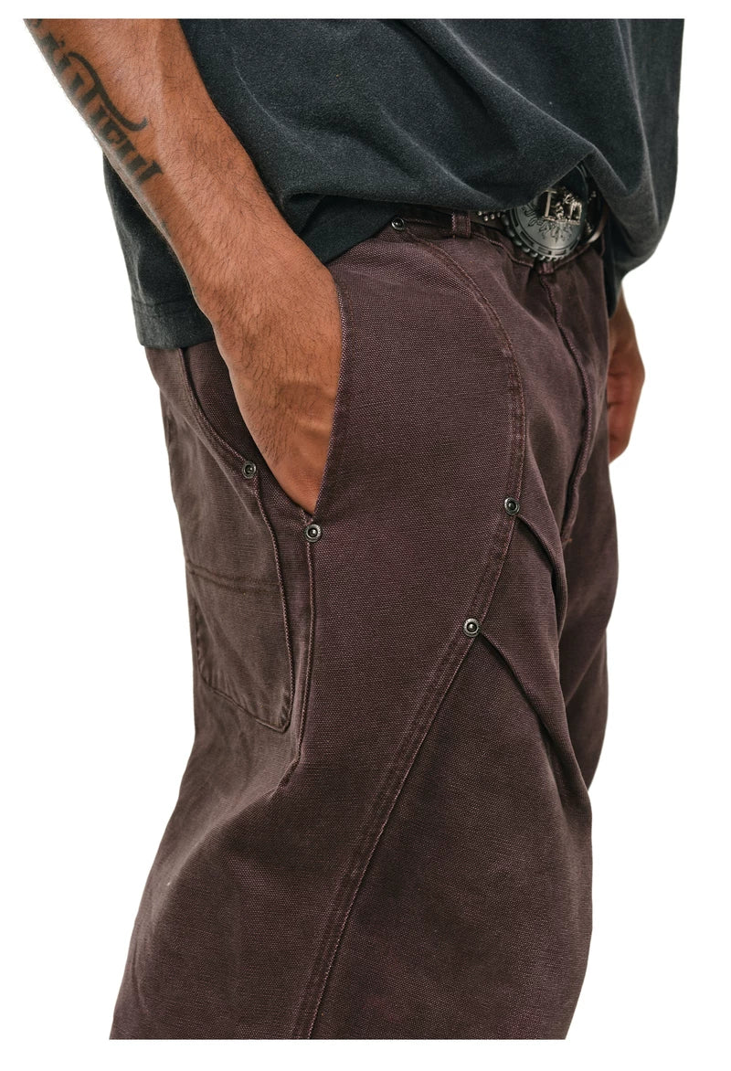 3D Pleated Wide Leg Cargo Pants - Image 5