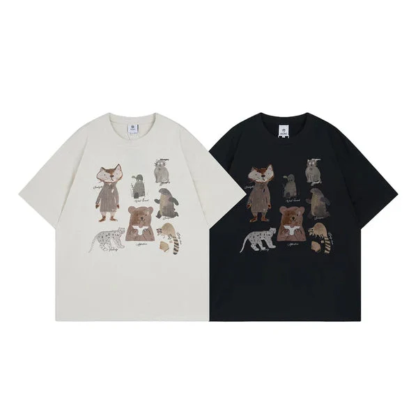 Animal Graphic Short-Sleeve T-Shirt
