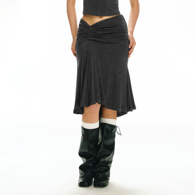 Asymmetrical Cutout Tank Top and Skirt - Image 5