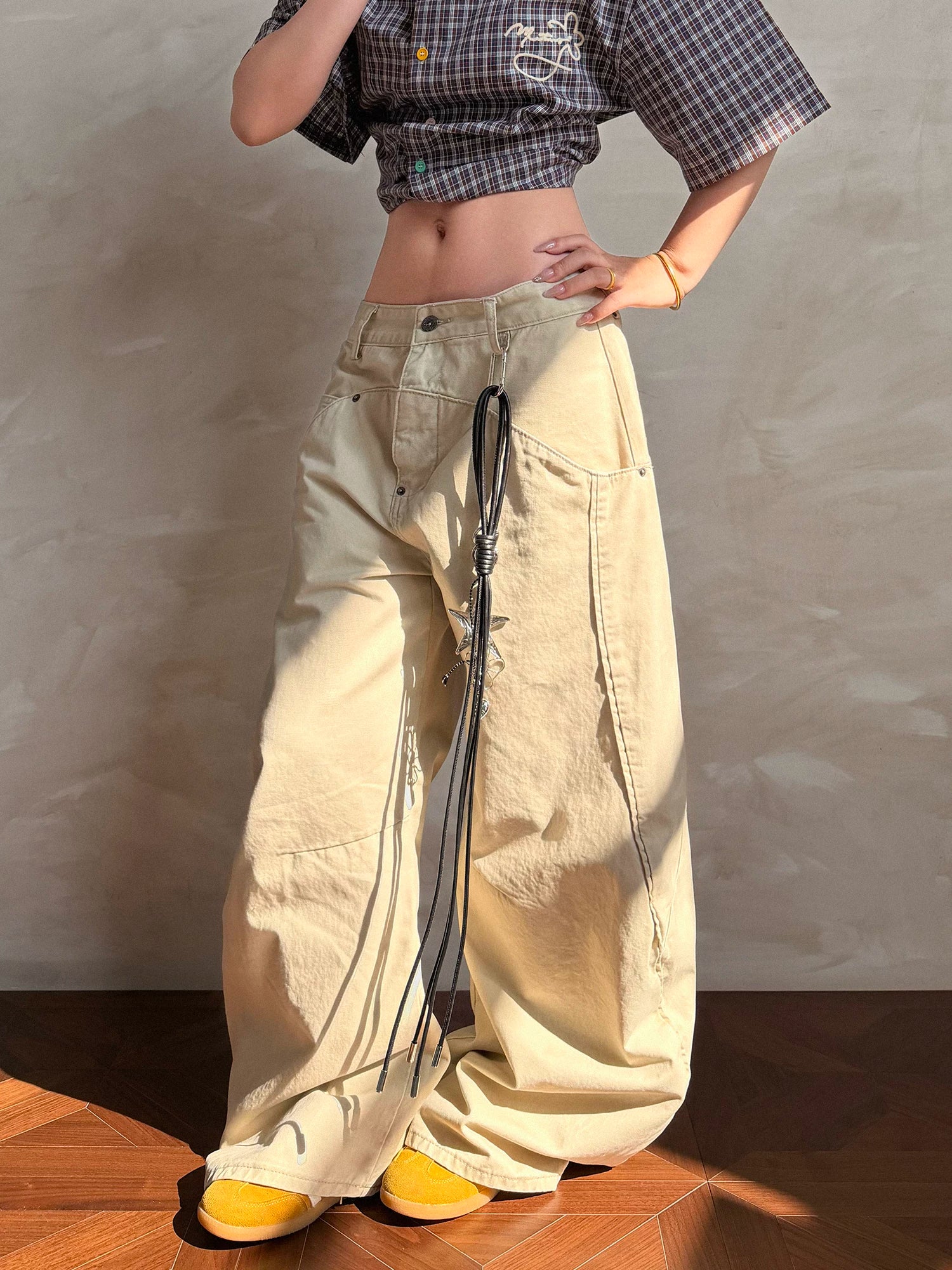 Baggy Wide Leg Cargo Jeans - Image 5