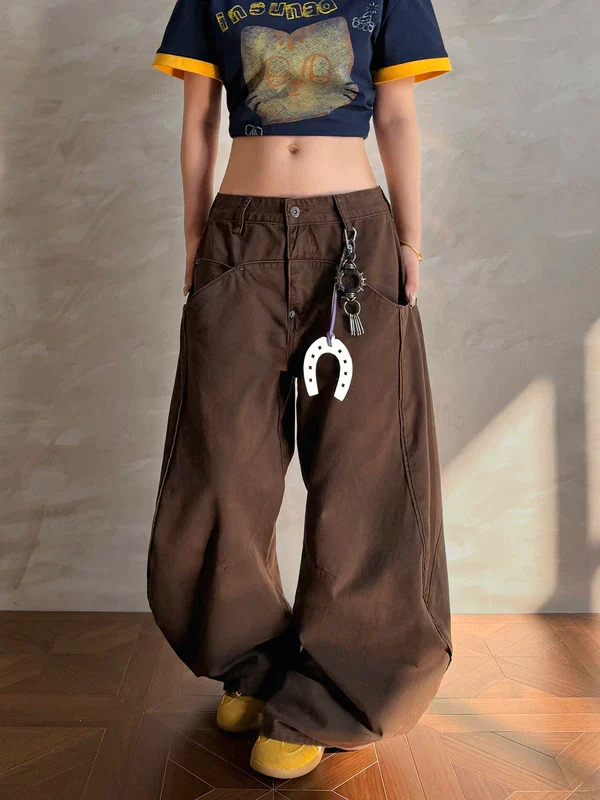 Baggy Wide Leg Cargo Jeans - Image 6