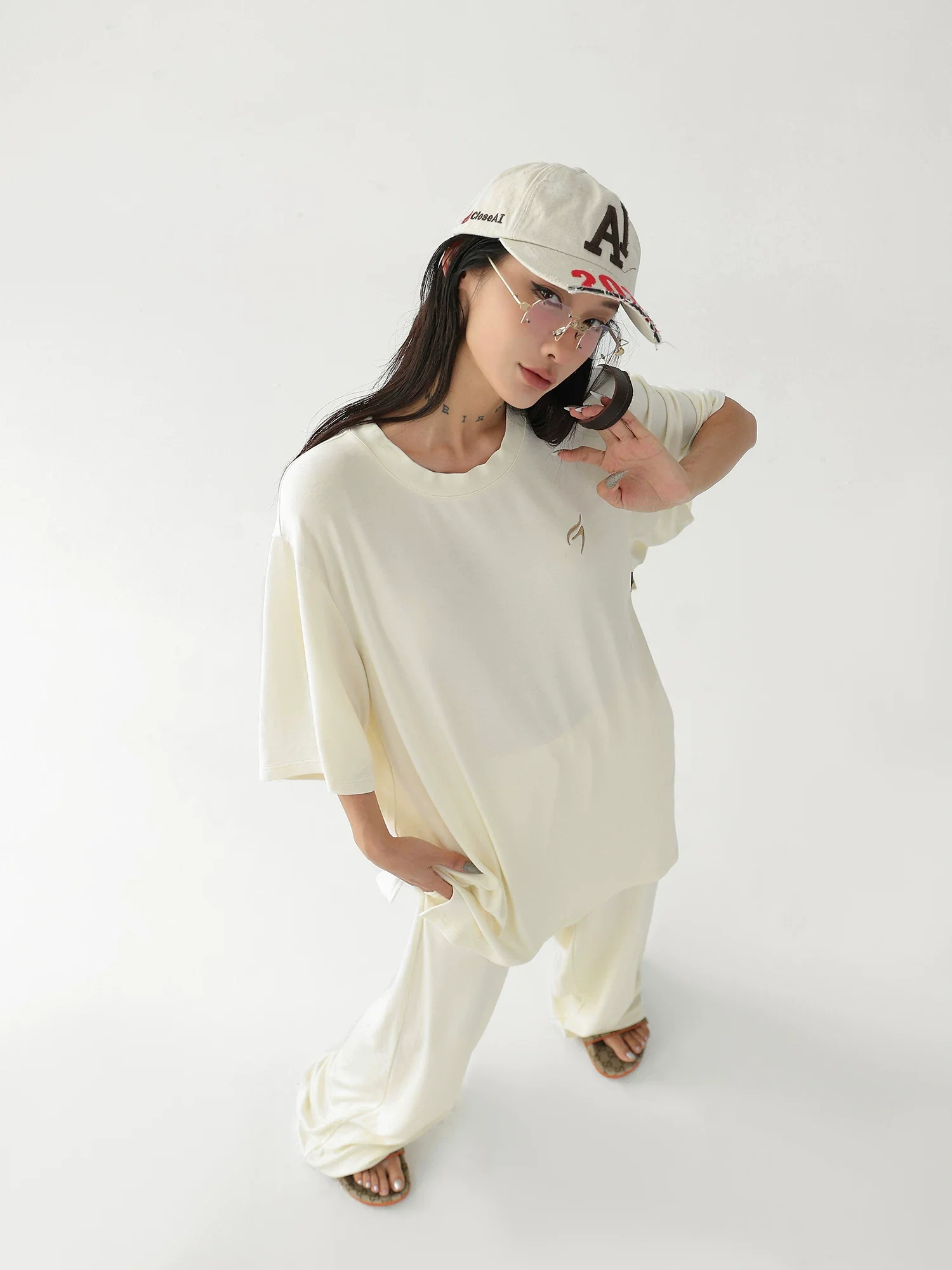Bamboo Fiber Relaxed T-Shirt and Pants - Image 6