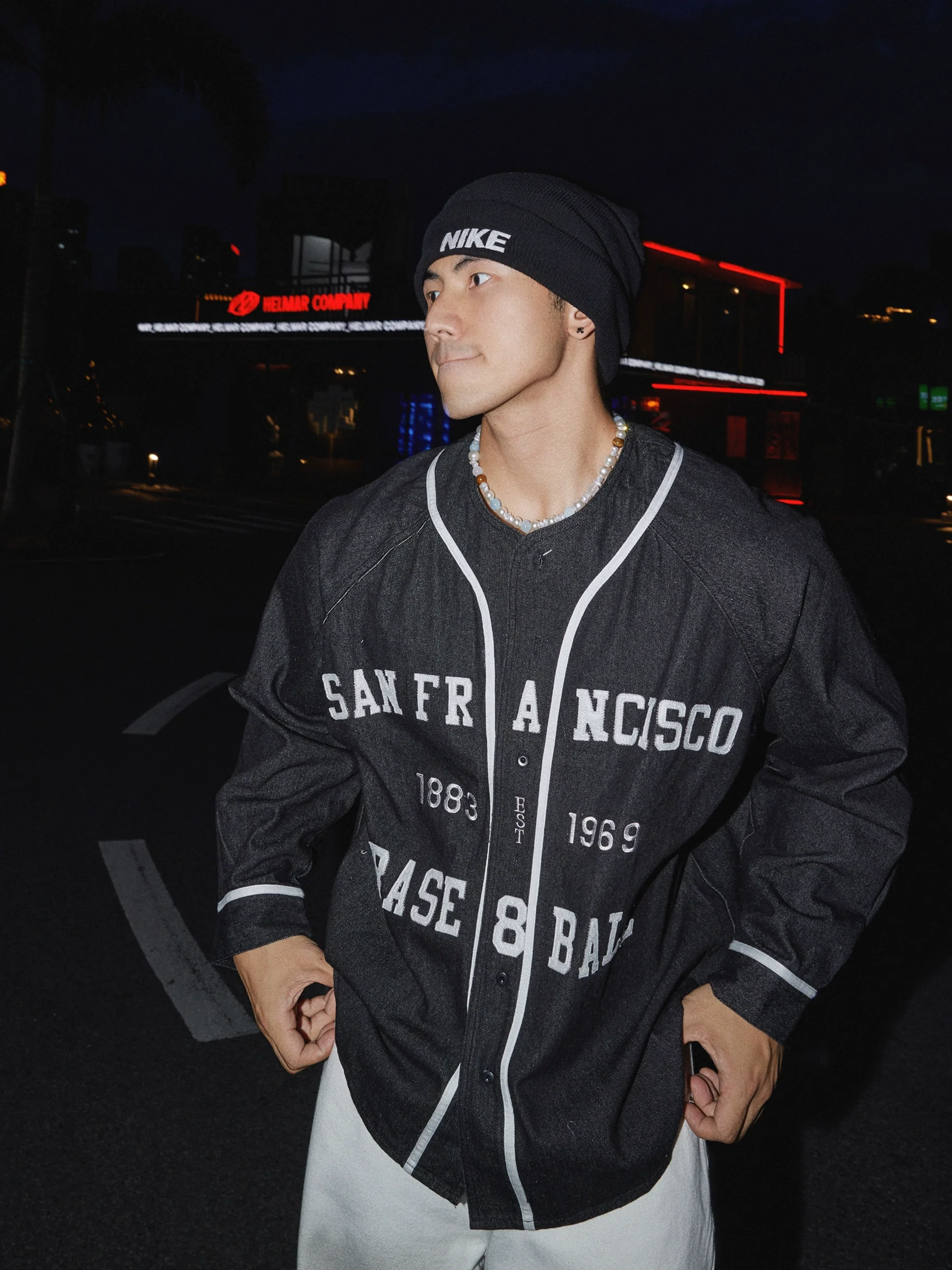 Baseball Style Button-Up Shirt - Image 2