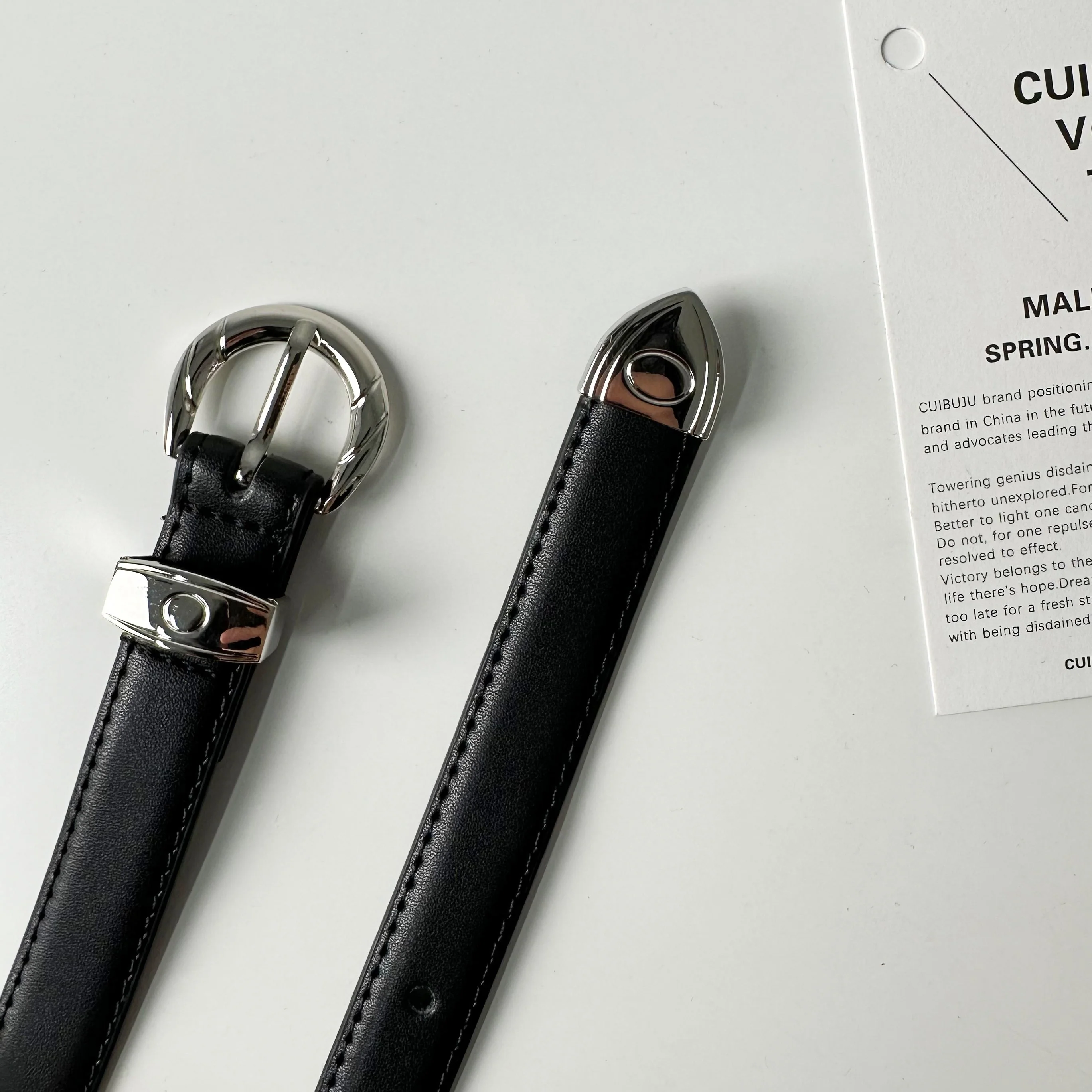 Black Leather Belt - Image 6