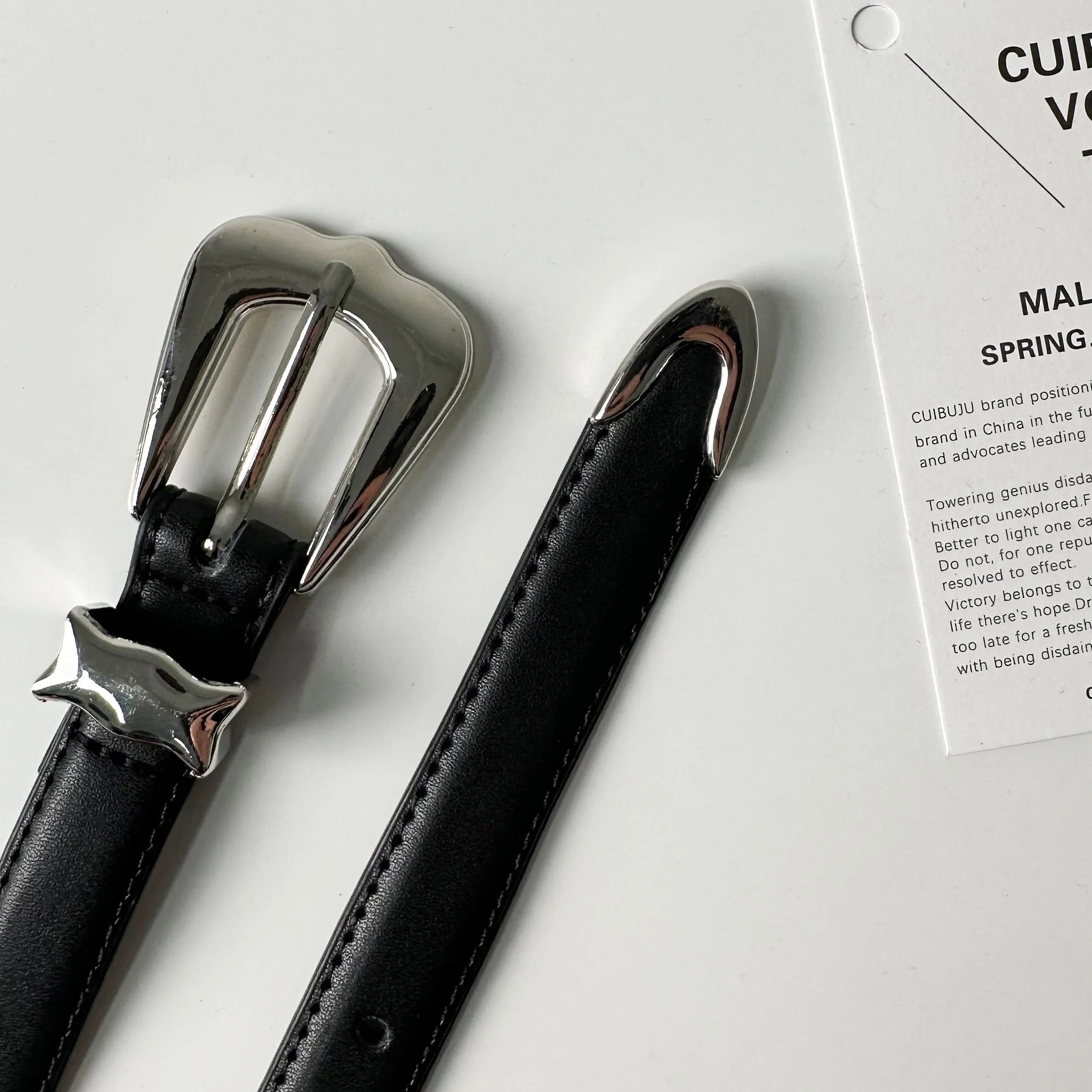 Black Leather Belt - Image 8