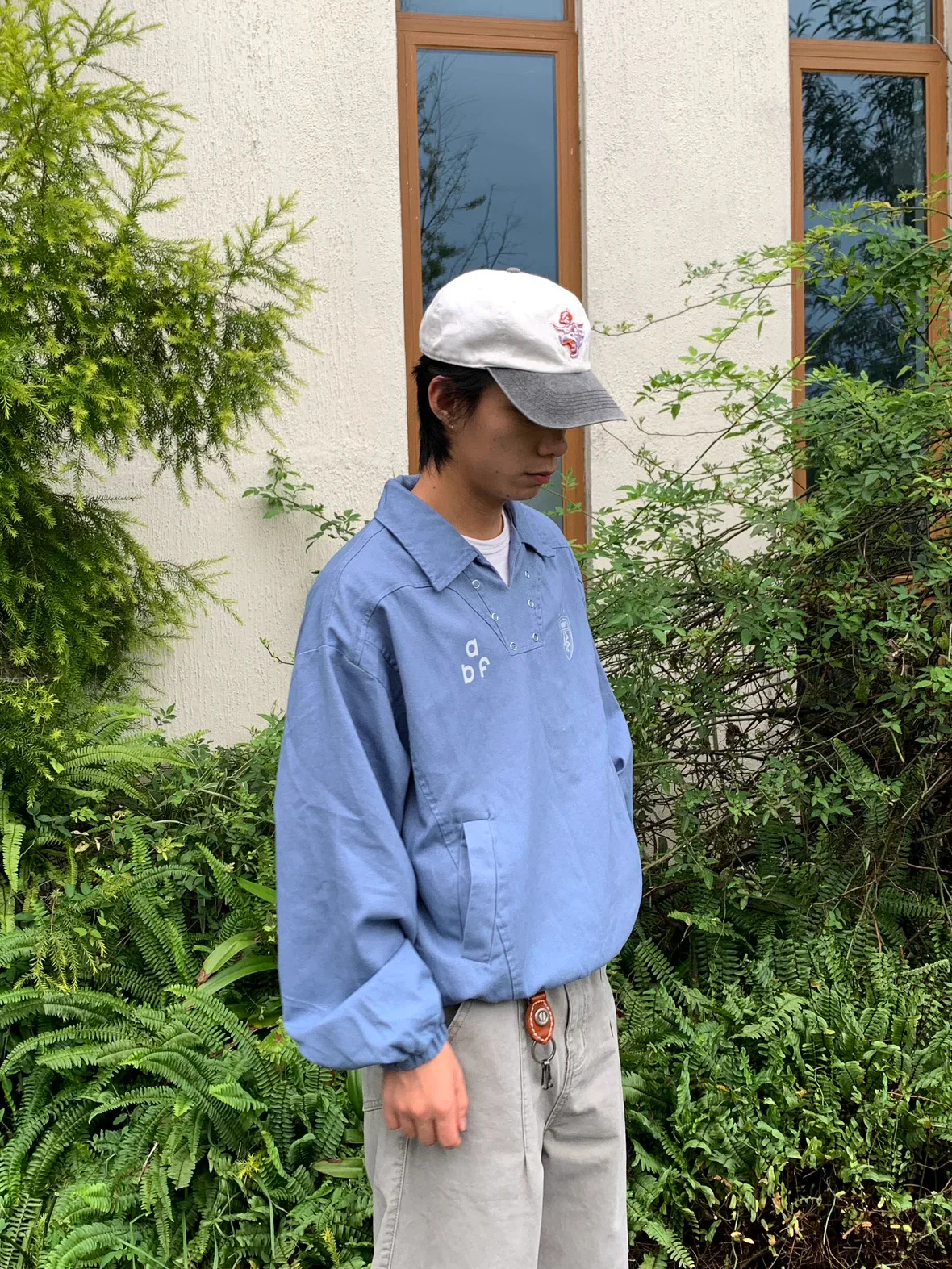 Boxy Pullover Jacket with Collar - Image 2