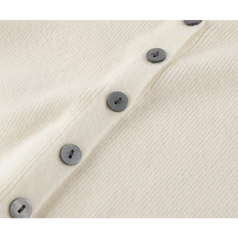 Button Front Knit Cardigan Sweater - Image 8