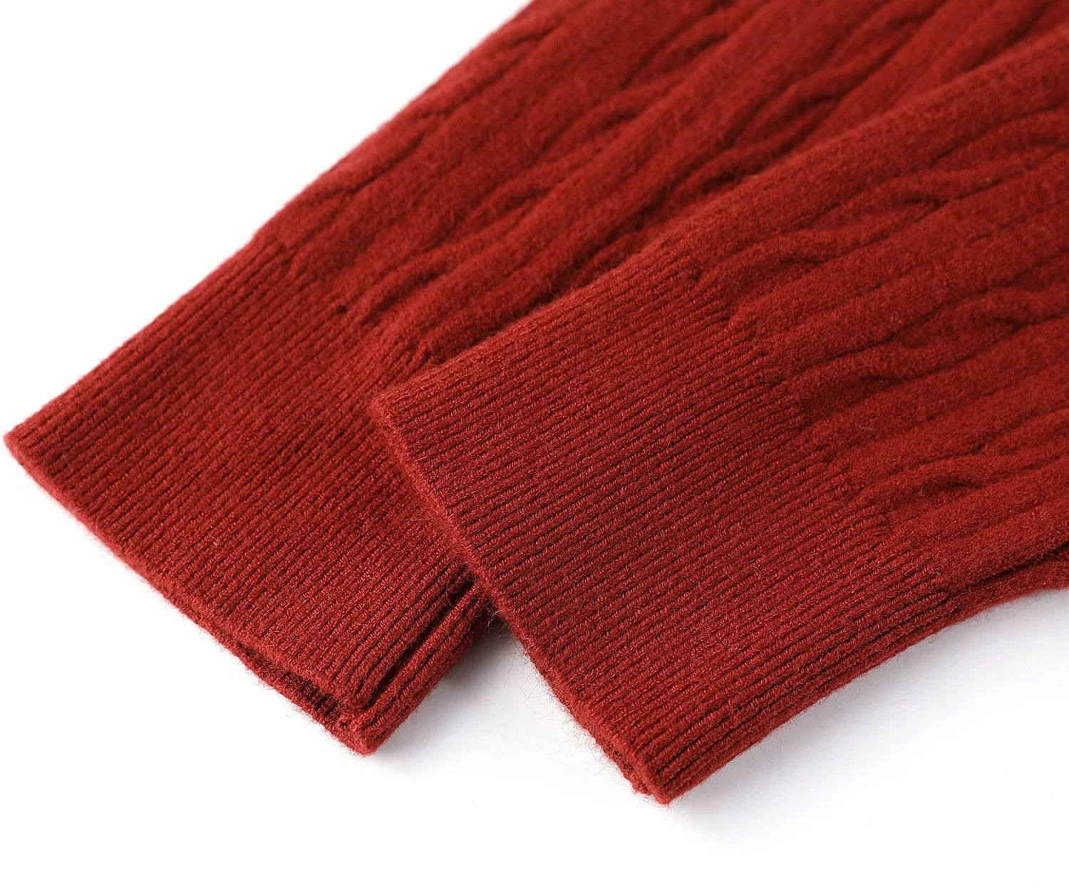 Cable Knit Stand Collar Zip Cardigan - Image 8