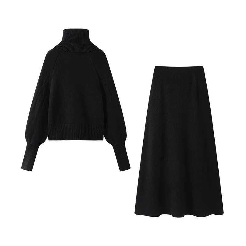 Cable Knit Sweater and Skirt Set - Image 4