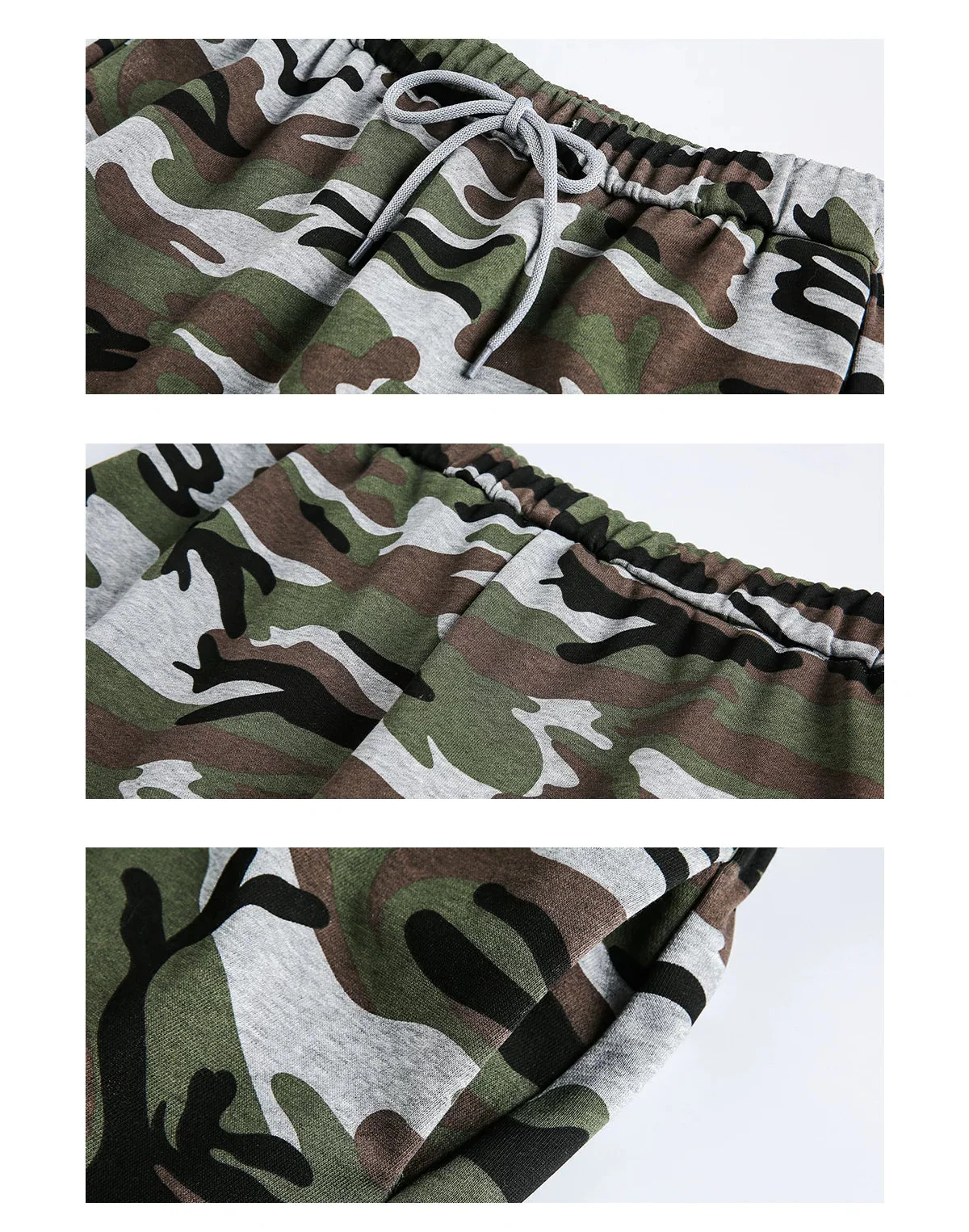 Camouflage Drawstring A-Line Maxi Skirt - Image 6