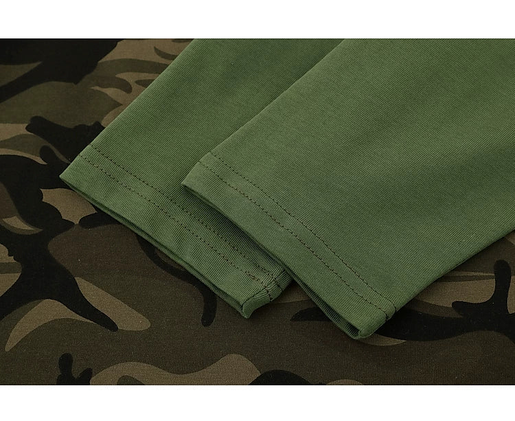 Camouflage Patchwork Long Sleeve Pullover - Image 4