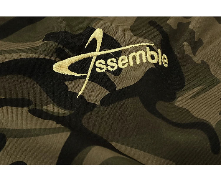 Camouflage Patchwork Long Sleeve Pullover - Image 5