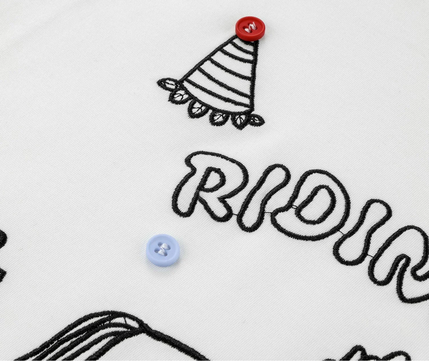 Cartoon Pony Embroidered Long Sleeve Top - Image 7