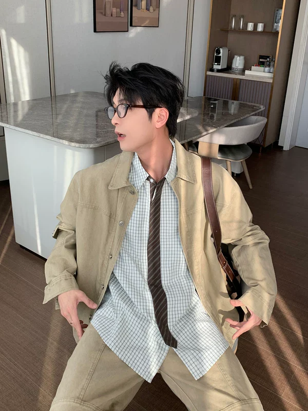 Casual Denim Suit Jacket and Pants - Image 2