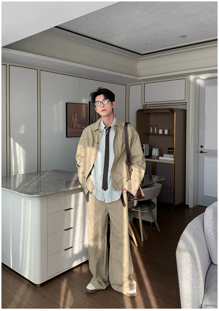 Casual Denim Suit Jacket and Pants - Image 7