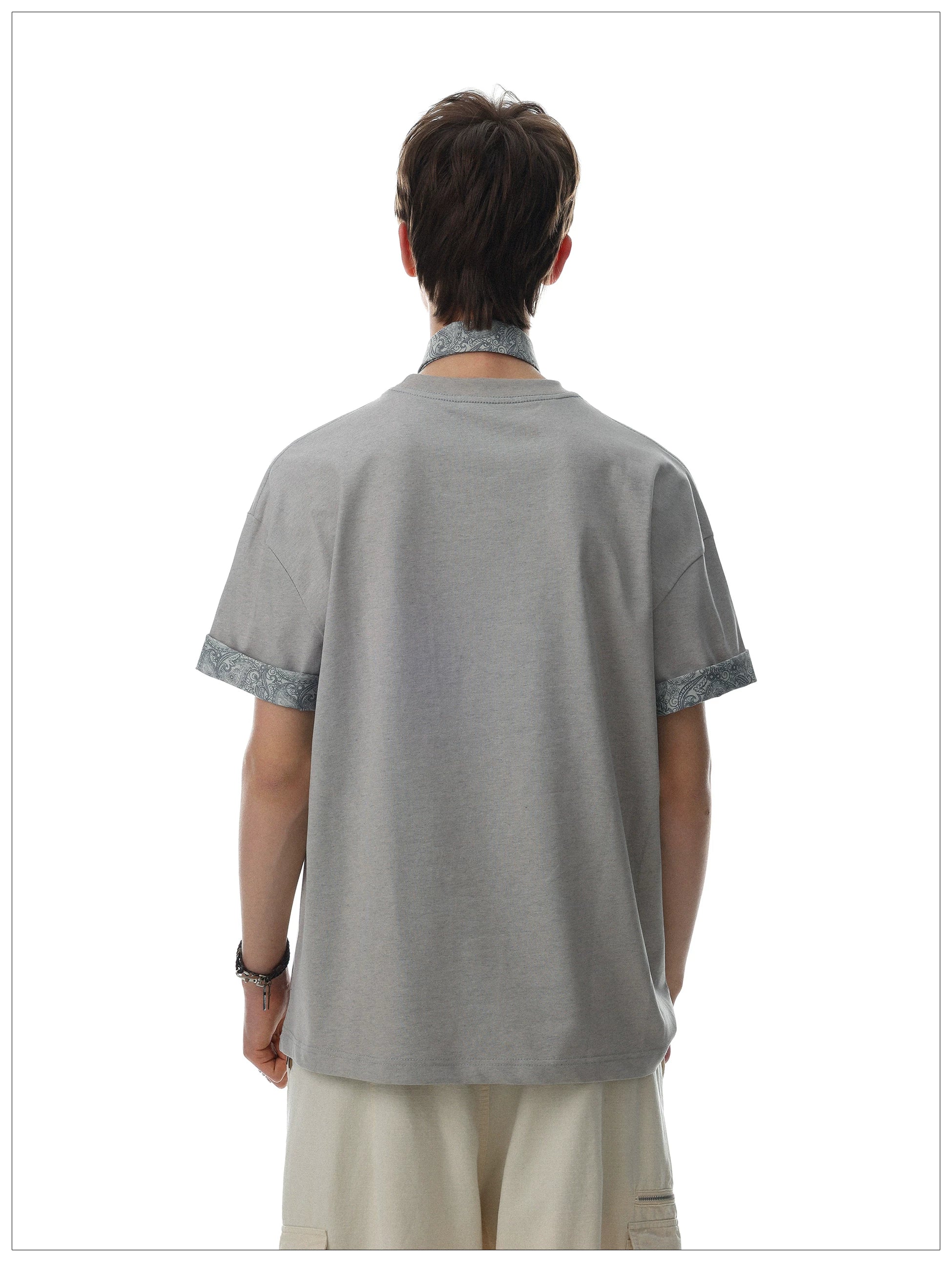 Casual Patchwork Short-Sleeve T-Shirt - Image 7