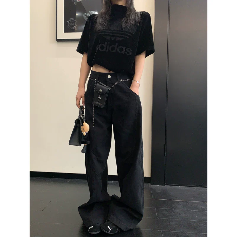 Relaxed Wide-Leg Straight Pants - Image 3
