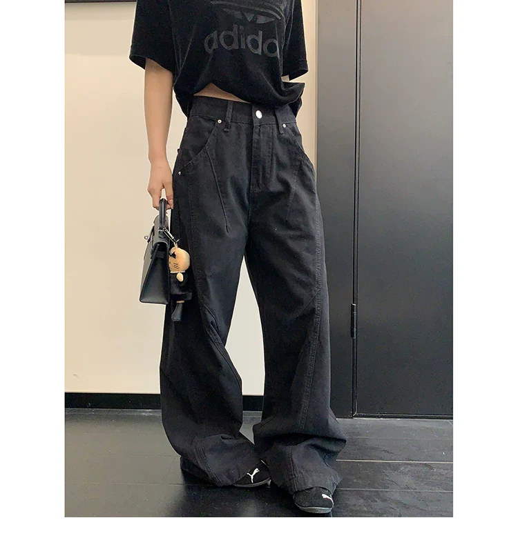 Relaxed Wide-Leg Straight Pants - Image 5