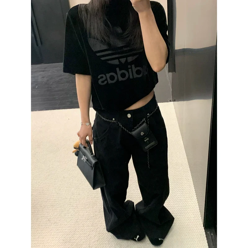 Relaxed Wide-Leg Straight Pants - Image 6