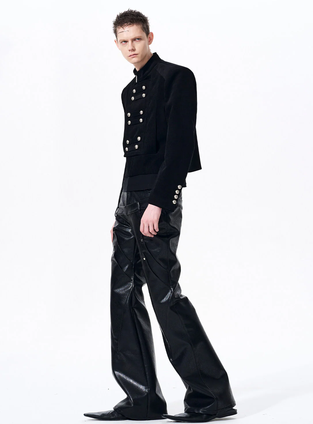 Fold Buttons Corduroy Short Jacket - Image 7