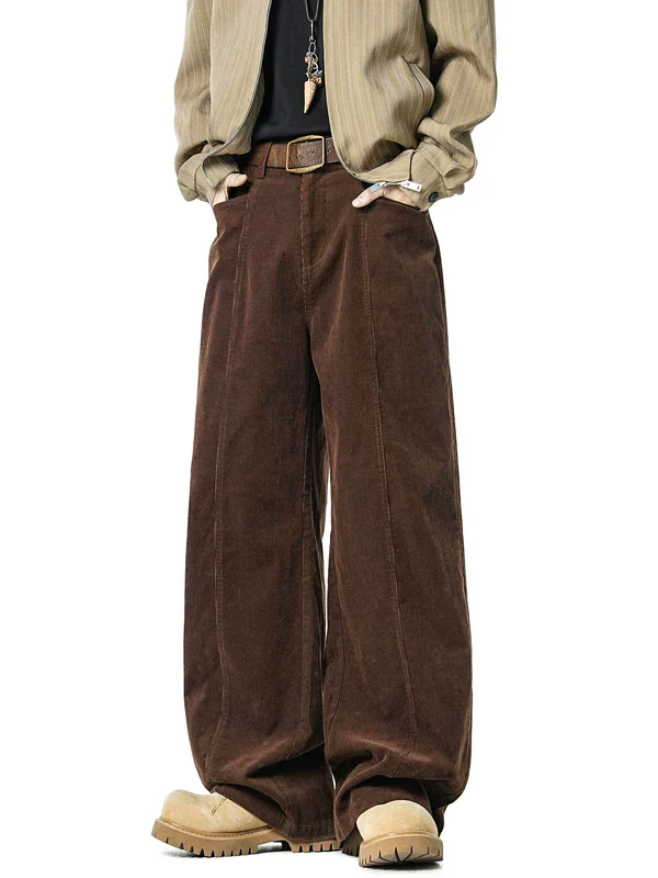Corduroy Wide Leg Casual Pants - Image 5