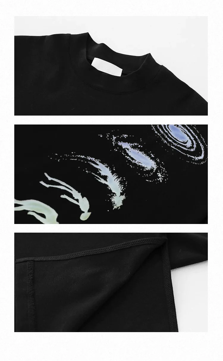 Graphic Print Over-the-Knee T-Shirt Dress - Image 13