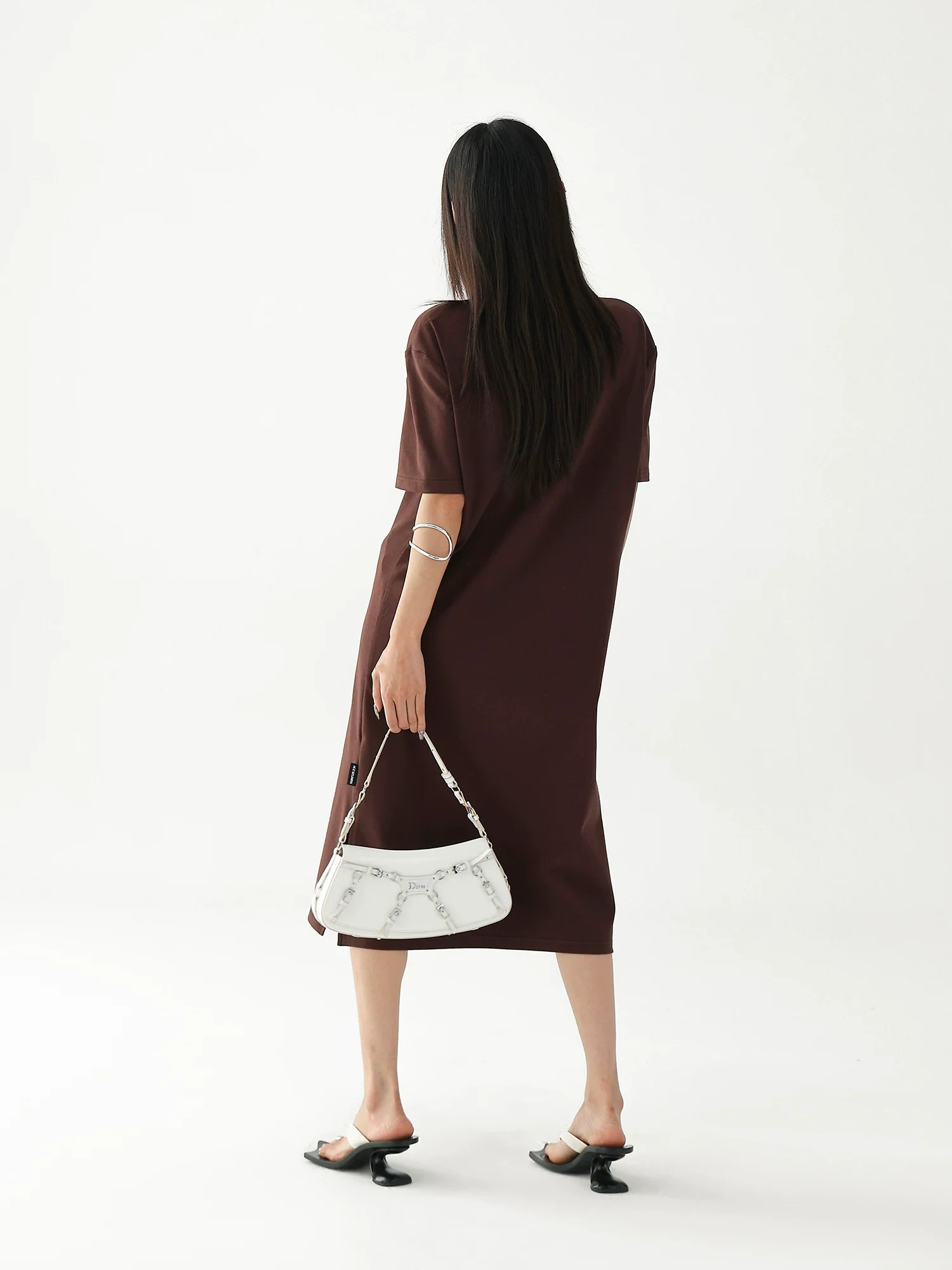 Graphic Print Over-the-Knee T-Shirt Dress - Image 7