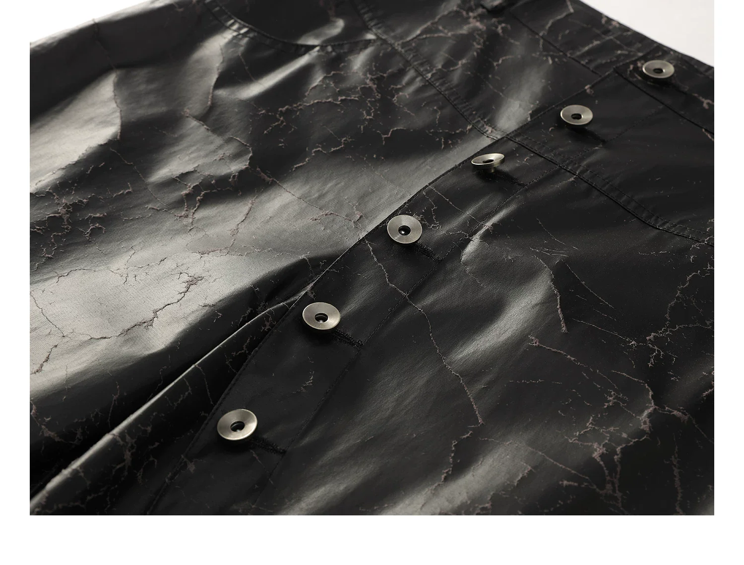 Crack Pattern Wide Leg Button Pants - Image 7