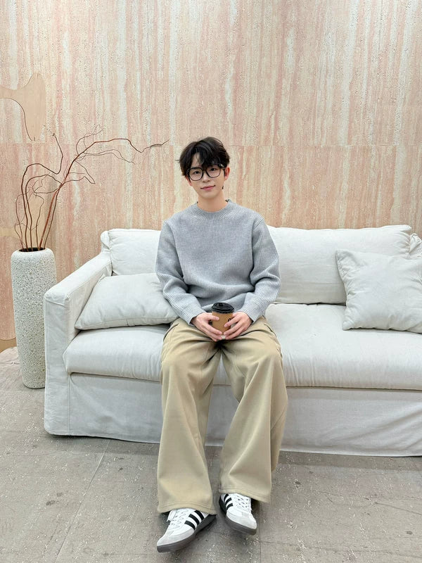 Crewneck Knit Base Layer Sweater - Image 9