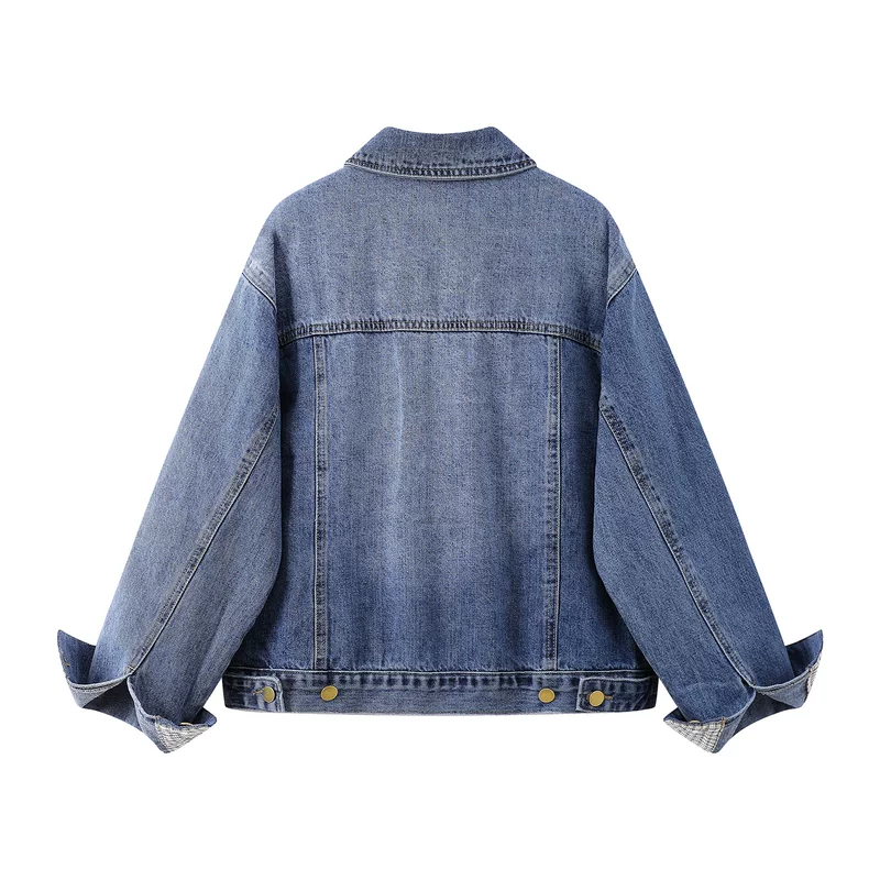 Cropped Vintage Denim Jacket - Image 4