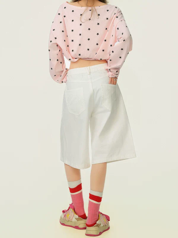 Cropped Wide-Leg Straight Pants - Image 3