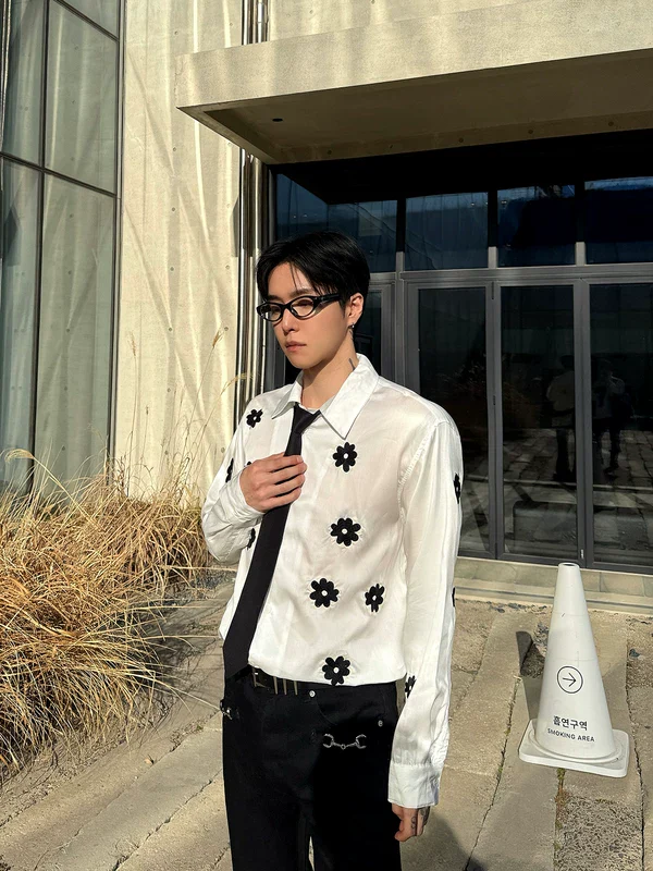 Daisy Embroidered Long Sleeve Shirt - Image 6