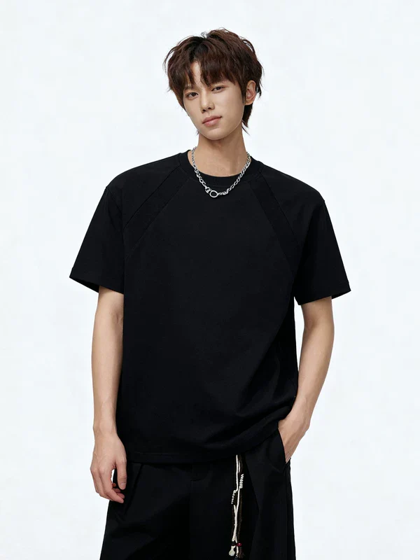 Deconstructed Patchwork Short-Sleeve T-Shirt - Image 2