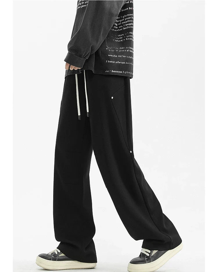 Deconstructed Patchwork Wide-Leg Sweatpants - Image 7