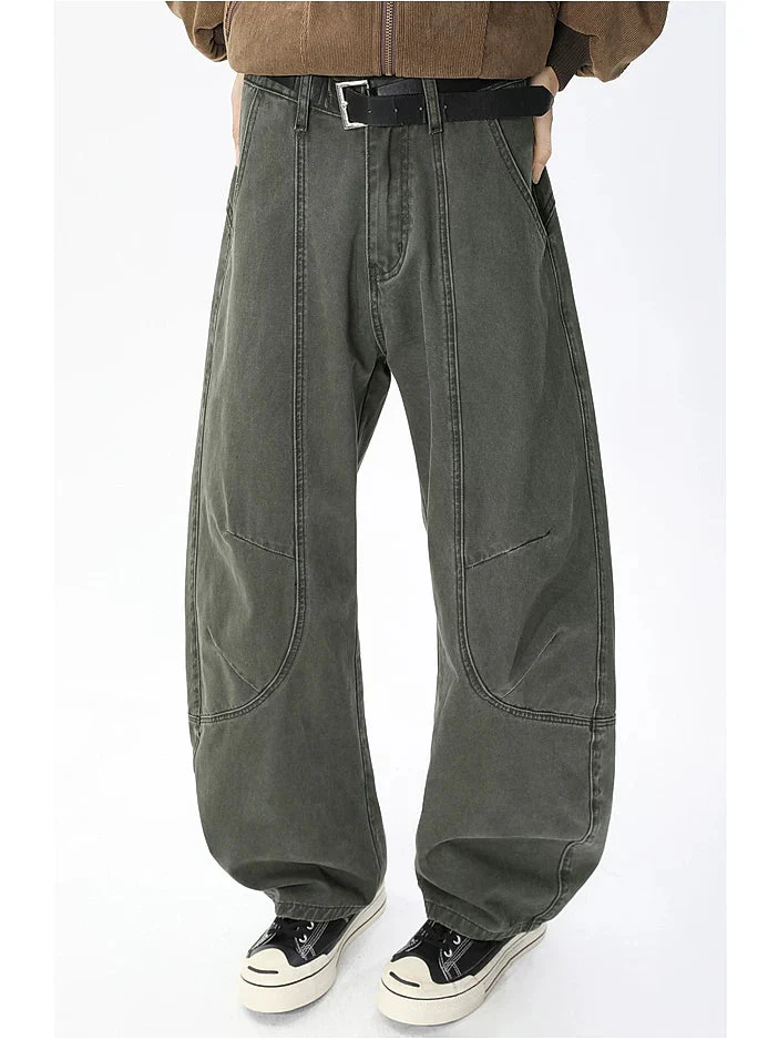 Deconstructed Wide-Leg Cargo Pants - Image 11