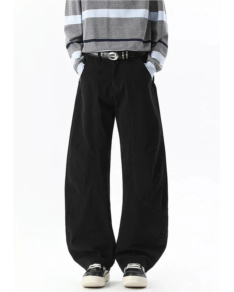 Deconstructed Wide-Leg Cargo Pants - Image 12