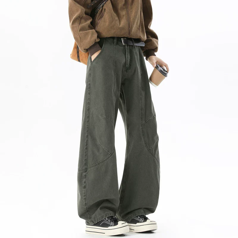 Deconstructed Wide-Leg Cargo Pants - Image 2