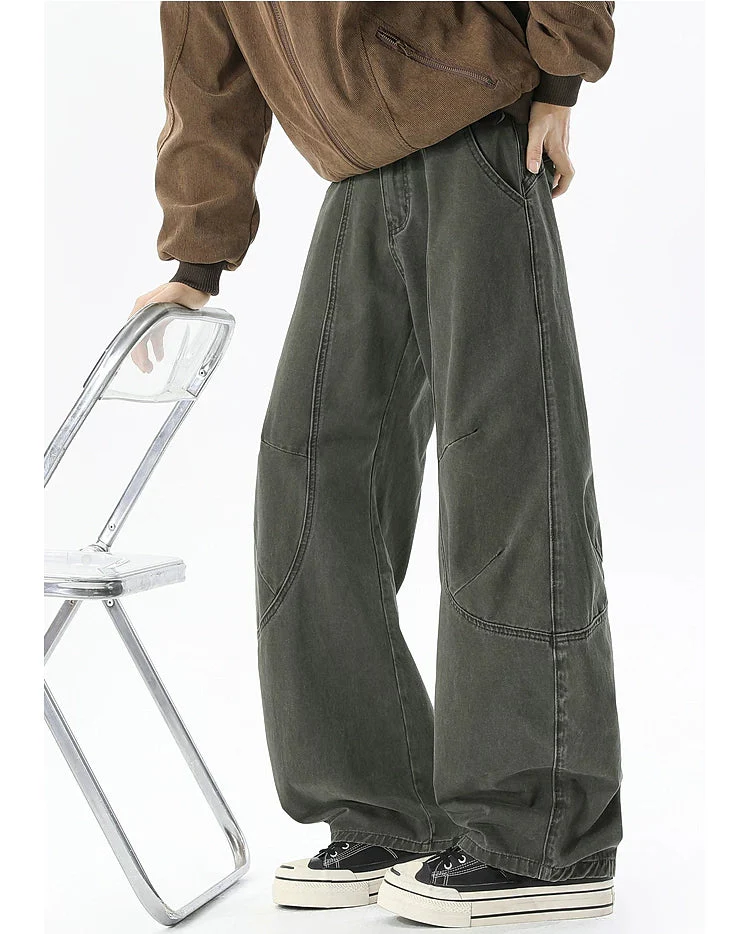 Deconstructed Wide-Leg Cargo Pants - Image 8