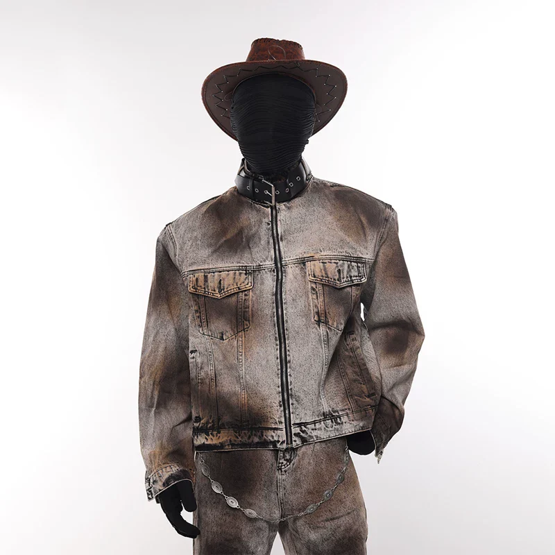 Distressed Denim Wasteland-Style Jacket - Image 3