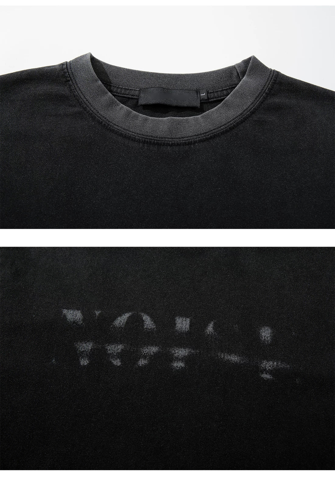 Distressed Faux Layered Striped Sleeve T-Shirt - Image 5