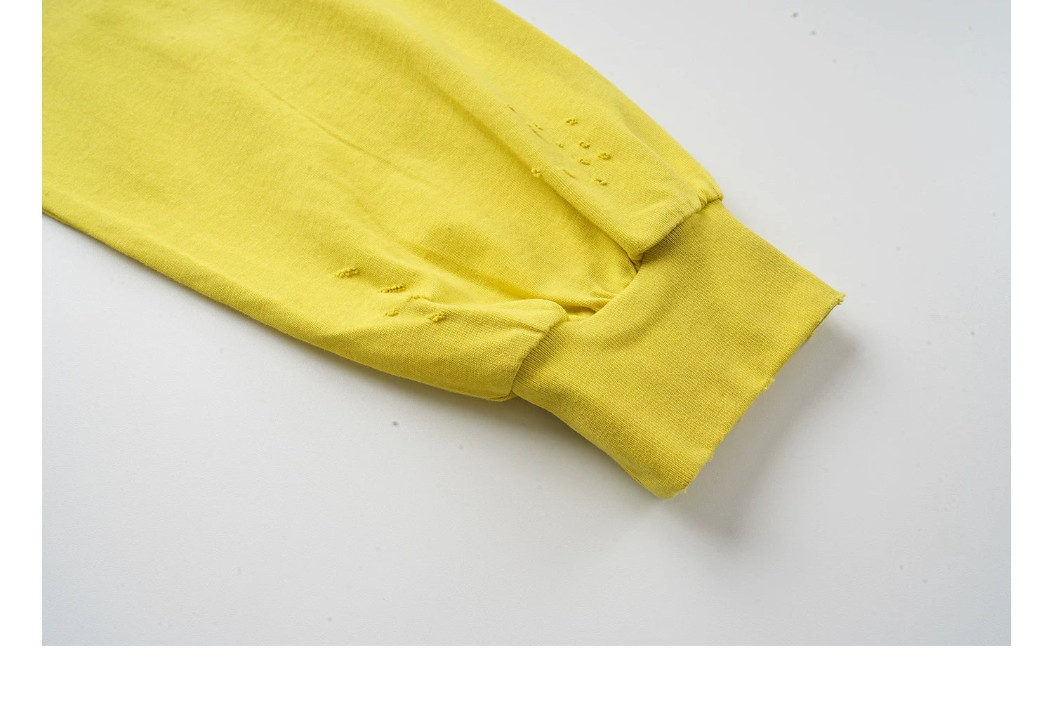 Distressed Letter Print Long Sleeve Pullover - Image 8