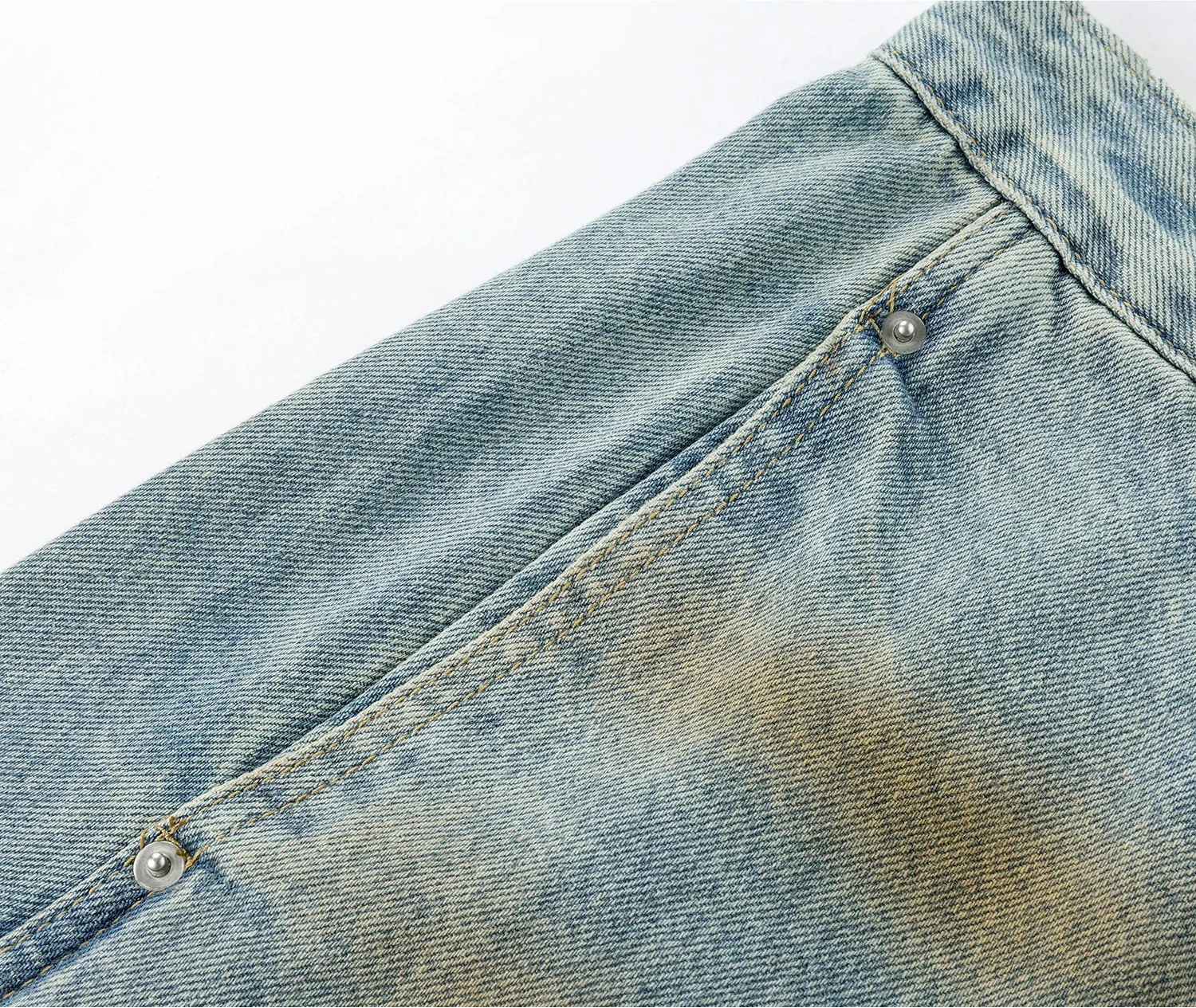 Distressed Low-Rise Denim Pants - Image 6