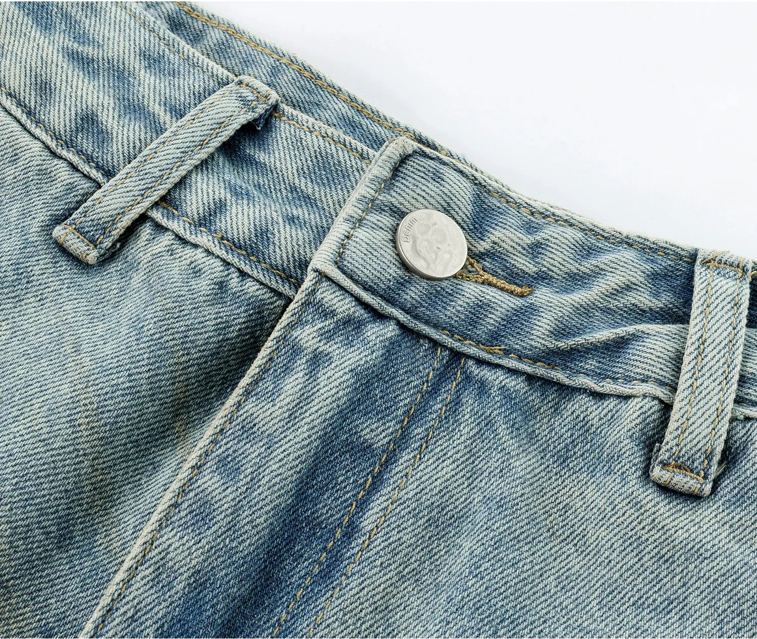 Distressed Low-Rise Denim Pants - Image 7