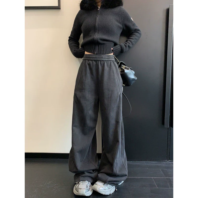 Distressed Retro Washed Relaxed Fit Pants - Image 3