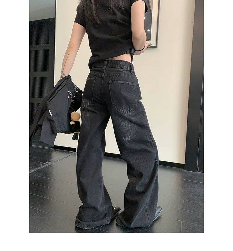 Distressed Ripped Straight-Leg Jeans - Image 5
