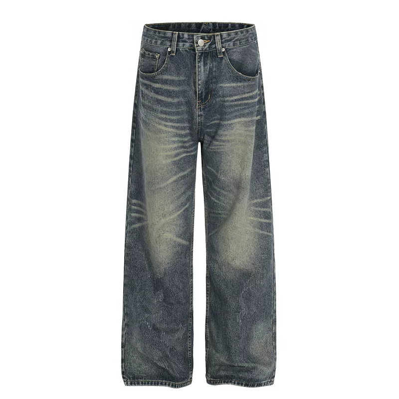 Distressed Whiskered Denim Pants - Image 6