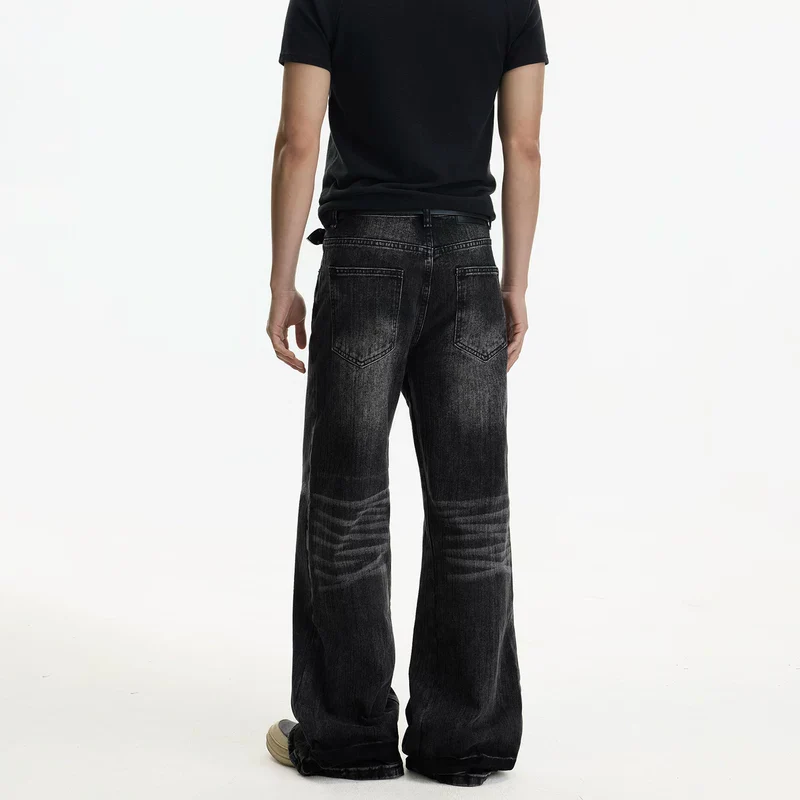 Distressed Wide Leg Flare Jeans - Image 5