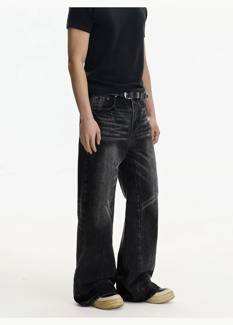 Distressed Wide Leg Flare Jeans - Image 6