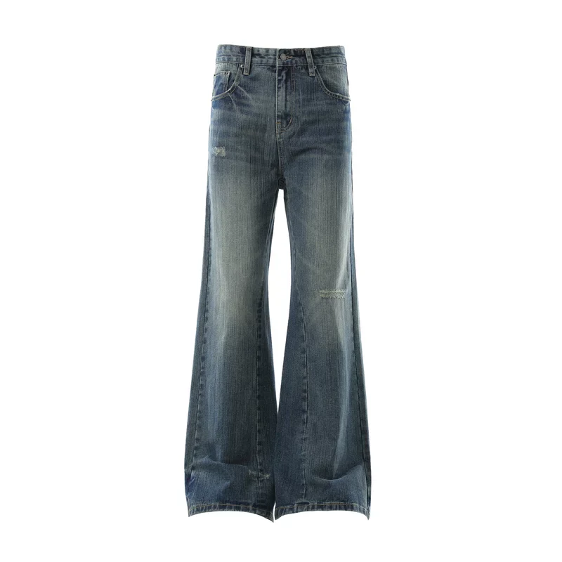 Distressed Wide Leg Flare Jeans - Image 9