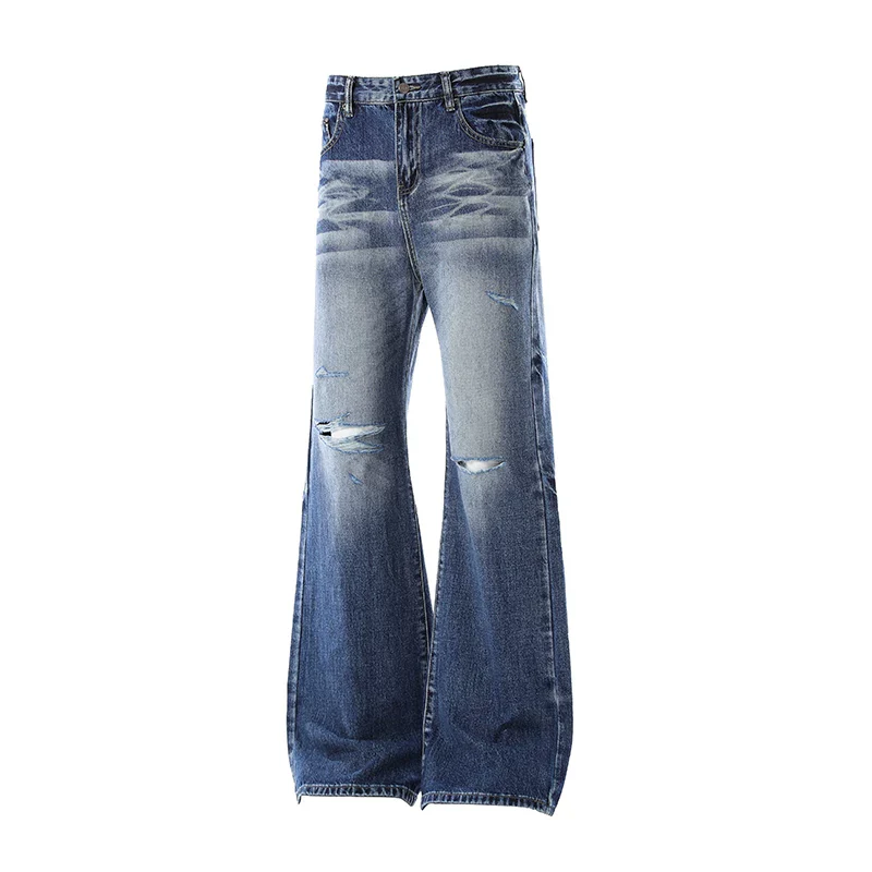 Distressed Wide-Leg Ripped Jeans - Image 7